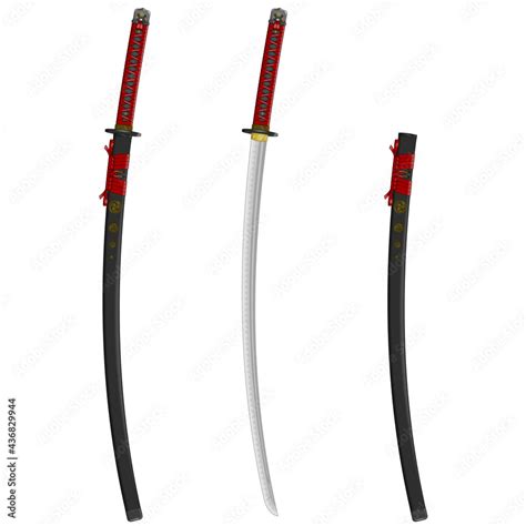 Vector Design Of A Katana Samurai Swords Katana Sword From Ancient