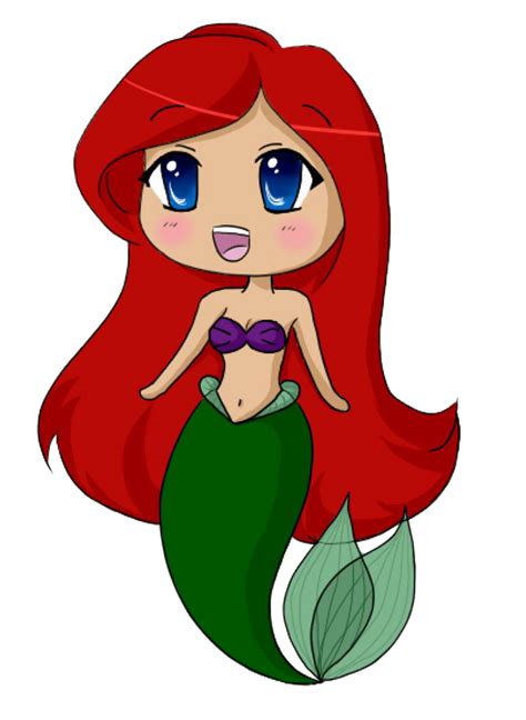 Ariel Chibi By Puccanoodles2009 On Deviantart