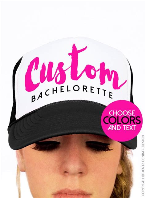 custom bachelorette party hats customized bridesmaid hats for bachelorette party custom