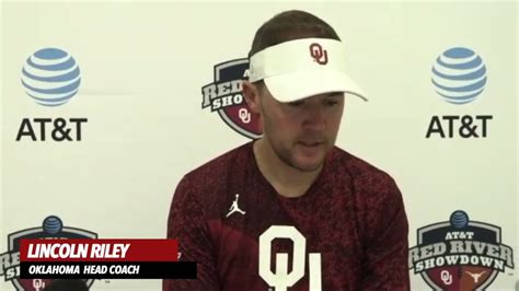 Watch Oklahoma Sooners Coach Lincoln Riley Texas Postgame Sports