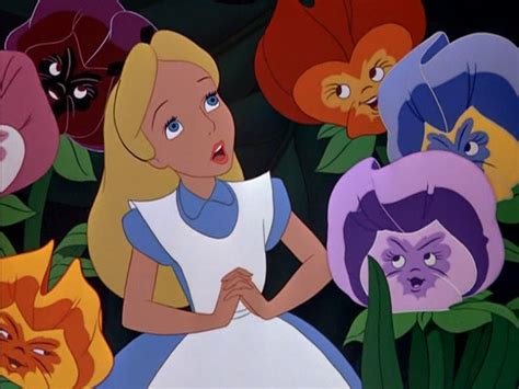 Cartoon Characters And Animated Movies Alice In Wonderland Flowers