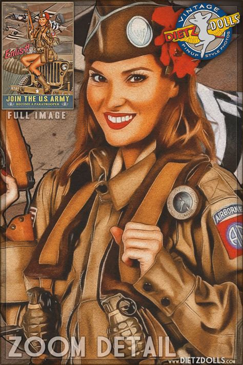 enlist in the us army dietz dolls vintage pinup photography store