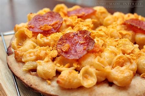 Mac N Cheese Pizza Perfect For Snacking Home Made