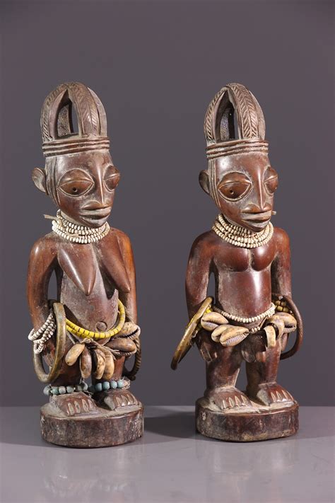 Statuettes Ere Ibeji Shaki Oyo 12179 Statues Africaines Fetiche