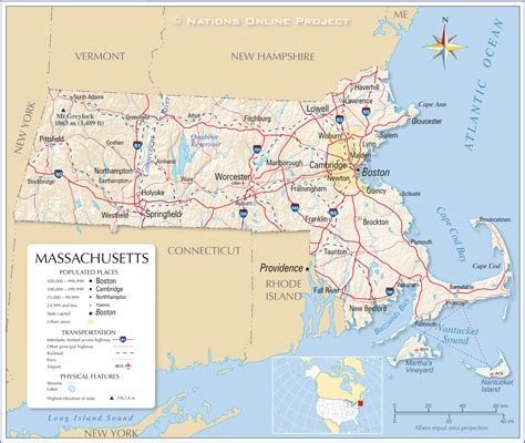 Map Of Massachusetts Massachusetts Maps