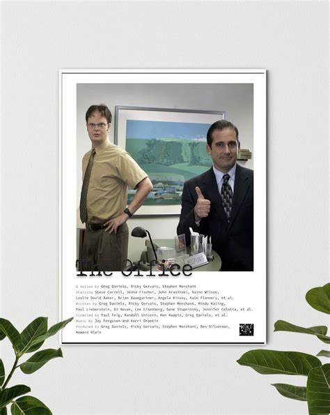 The Office Series Poster Michael Scott And Dwight Schrute Etsy