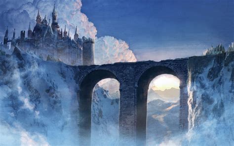 Fantasy Art Castle Bridge Artwork Wallpapers Hd Desktop And Mobile