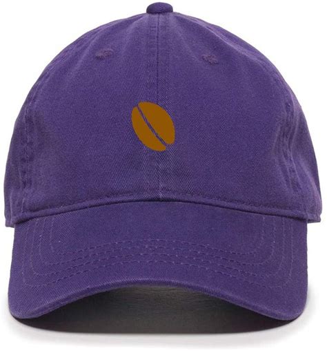 Coffee Bean Baseball Cap Embroidered Cotton Adjustable Dad Hat Bybuybox