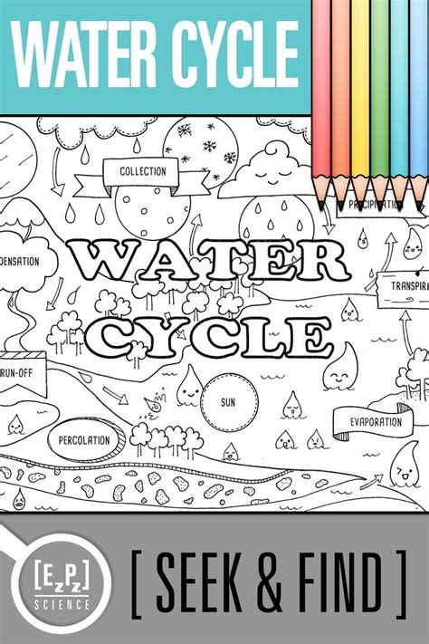 Water Cycle Vocabulary Search Activity Seek And Find Science Doodle