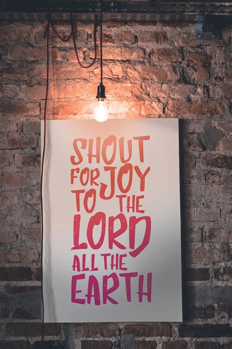 Shout For Joy Print Downloadable Print Bible Verse Art Etsy