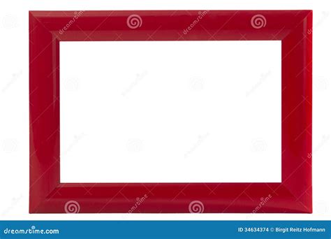 Red Picture Frame Stock Photo Image Of Decorating Gallery 34634374