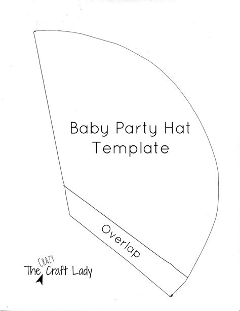 Baby Party Hats And Free Printable Template The Crazy Craft Lady