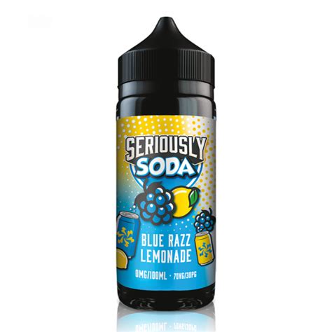 Blue Razz Lemonade By Seriously Soda 100ml Shortfill Evolution Vaping