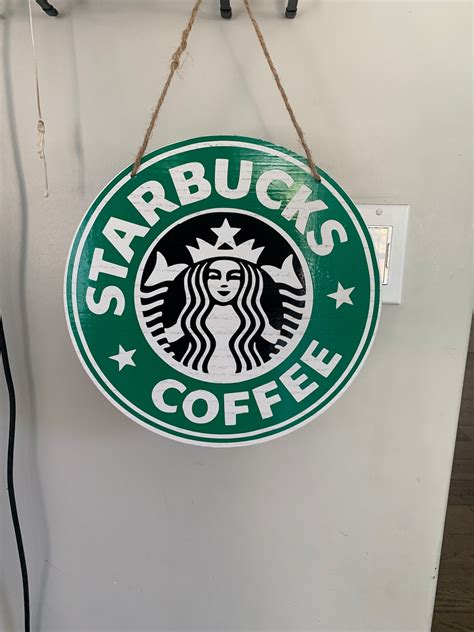 Starbucks Inspired Wood Sign Etsy