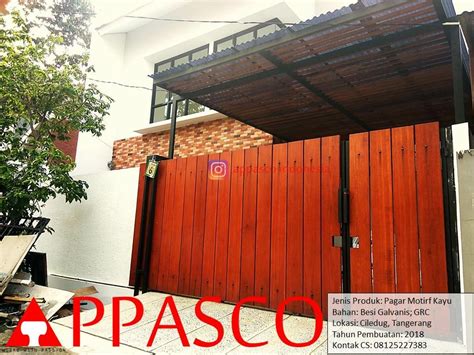 Gambar pagar rumah grc hunian itu anda dapat kelihatan lebih keren serta nyaman tergantung. Pagar Motif Kayu Minimalis - Pagar Rumah