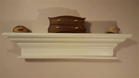 Crown Molding Shelf In White