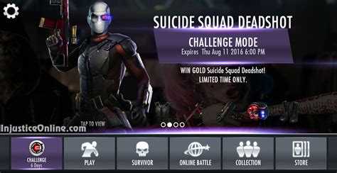 Injustice Gods Among Us Mobile Suicide Squad Deadshot Challenge