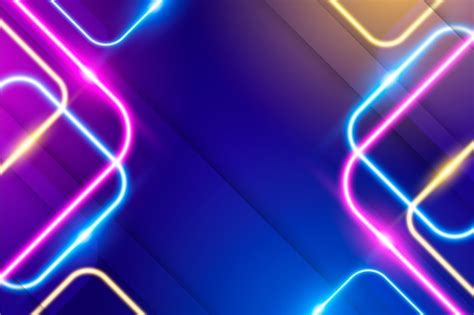 Free Vector Abstract Neon Lights Background