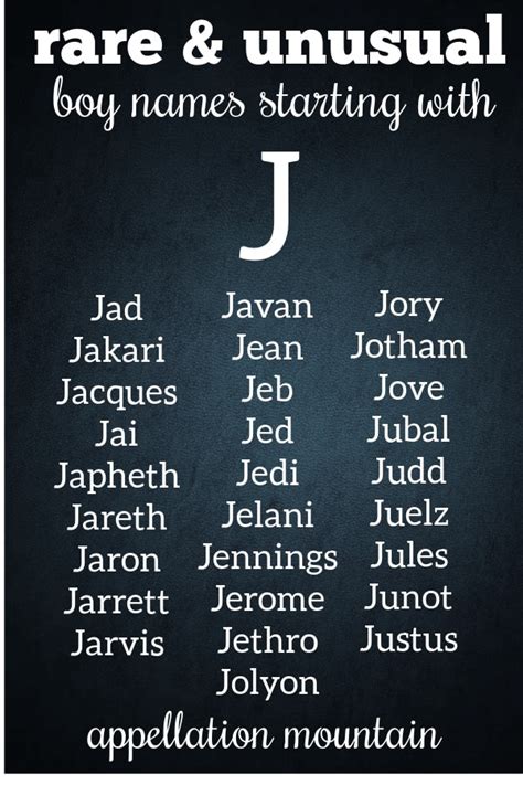 Boy Names Starting With J James Jonah Jennings Appellation Mountain