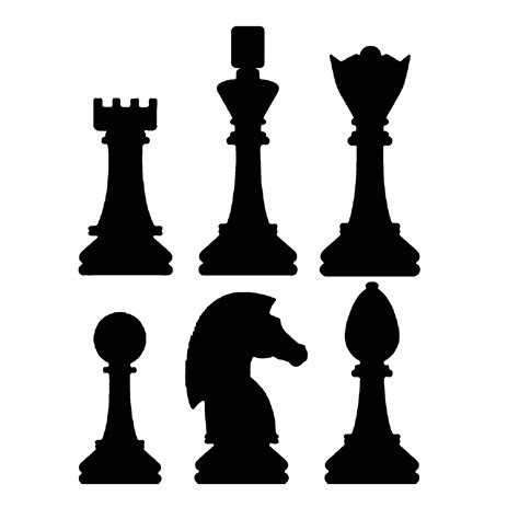 Chess Piece Svg Set Silhouette Bundle Png Clip Art 22 Etsy Clip Art