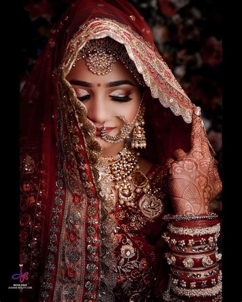 image may contain 1 person closeup beautiful indian brides bride photoshoot bridal
