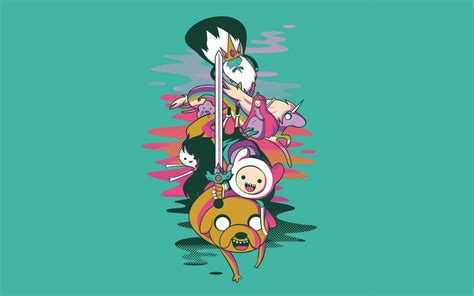 Illustration Cartoon Adventure Time Jake The Dog Finn The Human