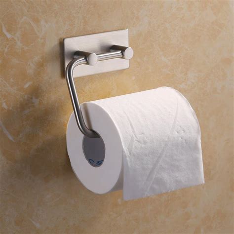 Toilet paper storage is a perfect solution for keeping the paper neat and tidy. Bathroom Self Adhesive Toilet Paper Holder Stainless Steel ...