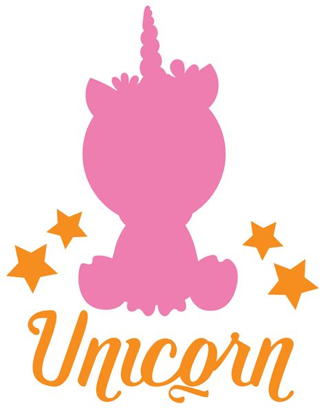 Cute unicorn svg files for use with silhouette, cricut and any other compatible software. Unicorn-Baby cutting files svg, dxf, pdf, eps included ...