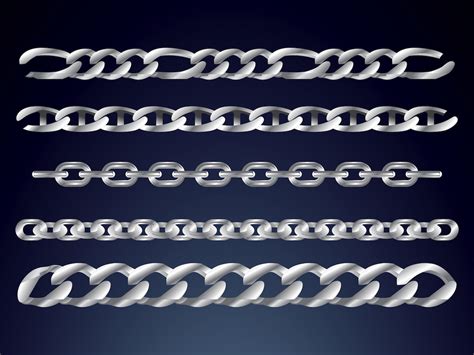 Metal Chains Vector Vector Art And Graphics