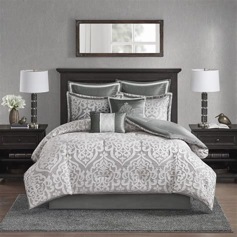 Best Grey And White King Bedding Cree Home