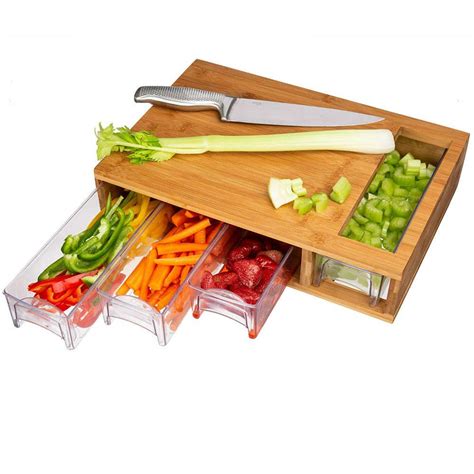 Cutting Board With Drawers