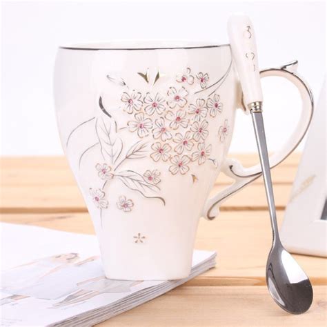 Cherry Blossoms Ceramic Cup Petagadget