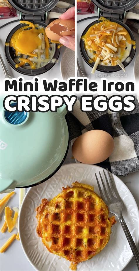Crispy Cheesy Mini Waffle Maker Eggs Amazing Recipe Waffles