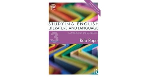 Studying English Literature And Language An Introduction And Companion