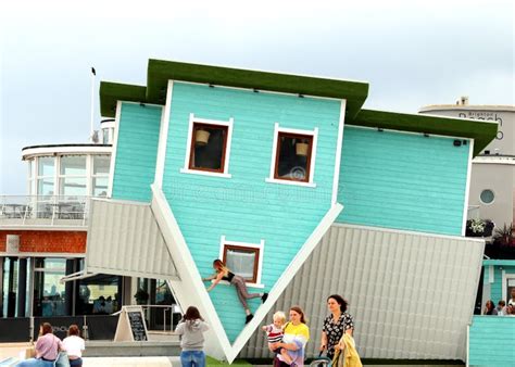 Upside House On Brighton Seaside Editorial Photography Image Of Concept Strange 153139567