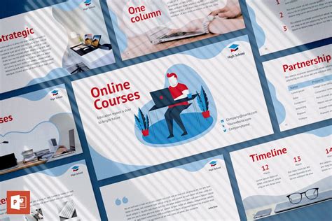 Online Courses Powerpoint Presentation Template Design Template Place