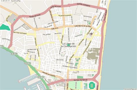 La Línea De La Concepción Map Spain Latitude And Longitude Free Maps