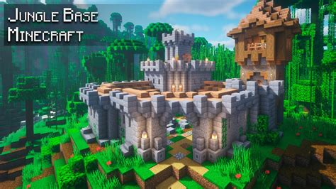 Minecraft How To Build A Jungle Base Easy Tutorial Youtube