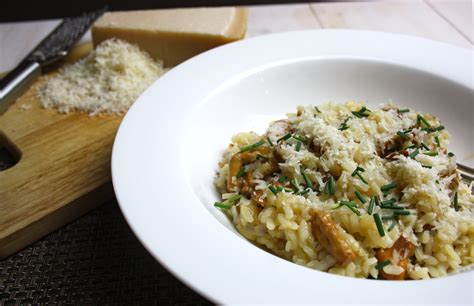 Wild Mushroom Risotto Is Simple To Make And Flavoured With Parmesan And Chives For This Recipe