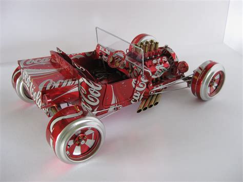 Car Models Out Of Beer Cans Yes Please Coca Cola Pop Can Art Beer