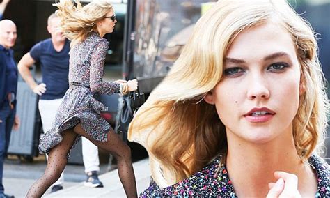 Karlie Kloss Flashes Underwear In Flouncy Dress As She Has A Marilyn