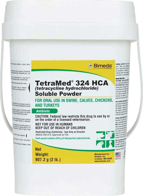 Tetracycline Hydrochloride 324 Bimeda Safepharmacyantibiotics