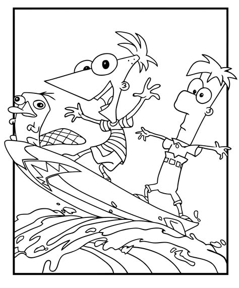 Phineas And Ferb Coloring Pages To Download And Print For Free