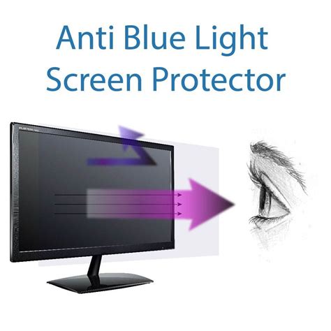 Anti Blue Light Screen Protector 3 Pack For 27 Inches Widescreen Desktop Monitor Filter Out