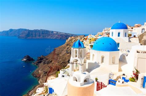 Santorini Island Cyclades Greece Stock Photo Image Of Holiday