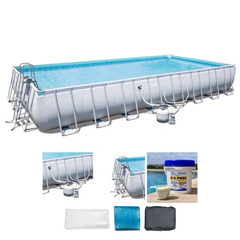 Bestway 56625e Power Steel 31ft X 16ft X 52in Above Ground Pool Set