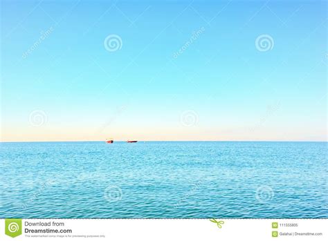 Landscape With Blue Sea And Cloudless Sky Stock Image Image Of