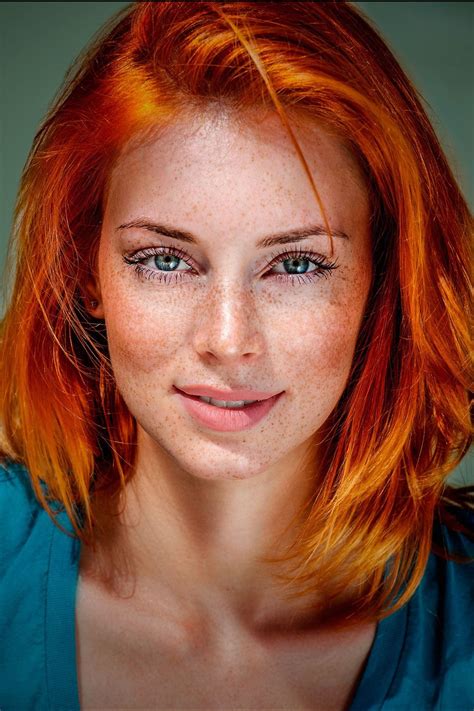 Meet Beauty Red Haired Girl In Turquoise Beautiful Freckles Stunning