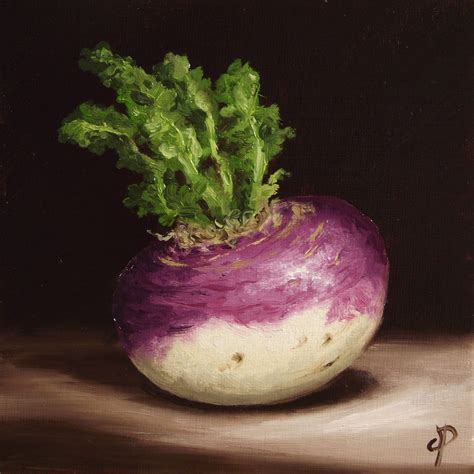 Jane Palmer Fine Art Purple Top Turnip