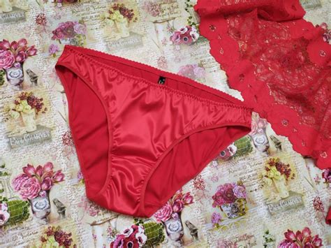Red Satin Panties Silky Panty Bikini Etsy